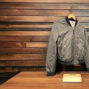 Zara army green bomber jackets size S